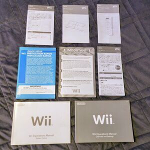 Nintendo Wii Operation Manuals